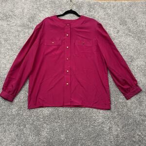 Sheridan Square Top Womens Size 18 Office Feminine Vintage 90s Y2K Button Up